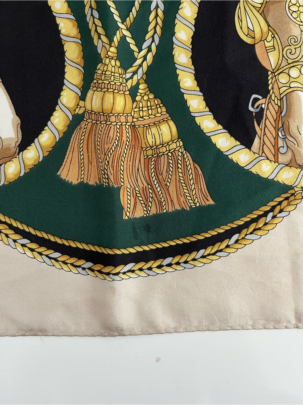 Stuttgart silk Equestrian Print square Scarf - Picture 10 of 10